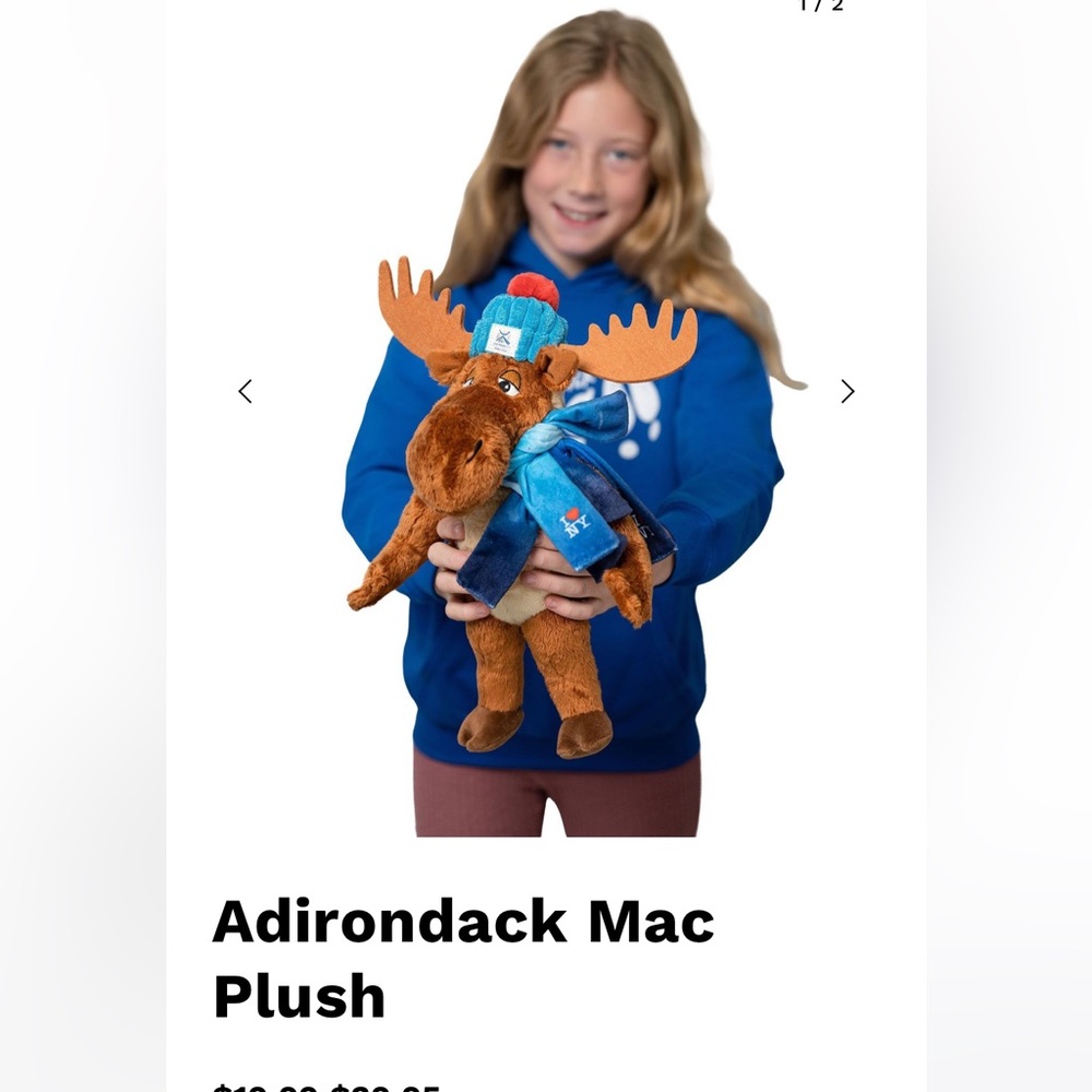 Adirondack Mac Plush Toy - Brown and Blue